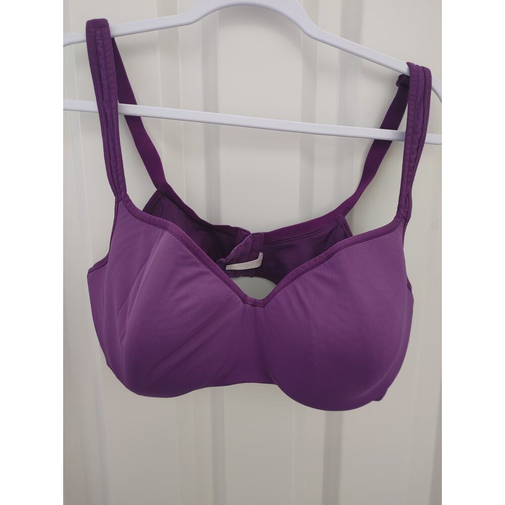 Cacique Bra Full Coverage Lightly Lined Underwire Purple 44DD